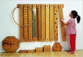 Pädagogische Holzspielzeuge - Sinnesgarten